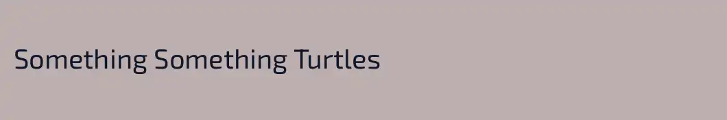Something Something Turtles